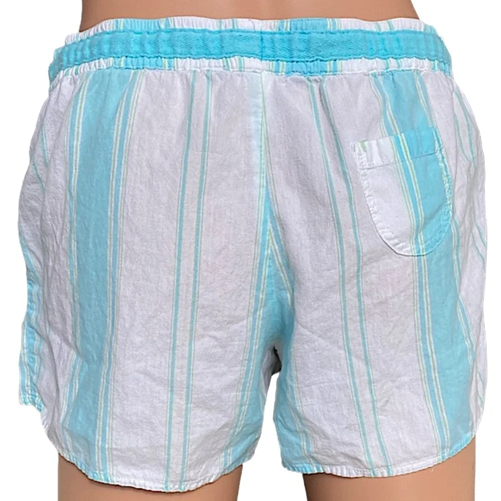 Gap Shorts Cotton Lightweight Turquoise White Extra Small - Picture 5 of 15